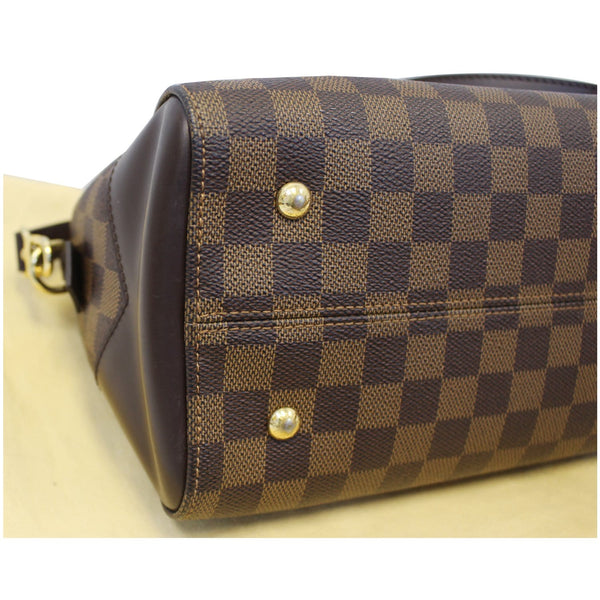 LOUIS VUITTON Kensington Bowling Damier Ebene Shoulder Handbag-US