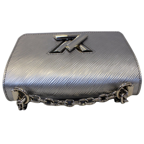 LOUIS VUITTON Twist PM Epi Leather Crossbody Bag Silver