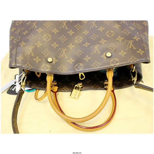 LOUIS VUITTON Montaigne GM Monogram Canvas Shoulder Handbag-US