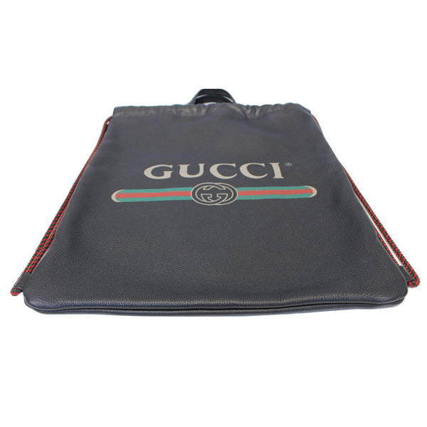 GUCCI Print Leather Drawstring Backpack Bag 494053-US