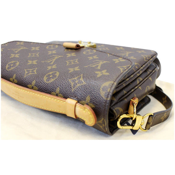LOUIS VUITTON Metis Pochette Monogram Canvas Crossbody Bag Brown