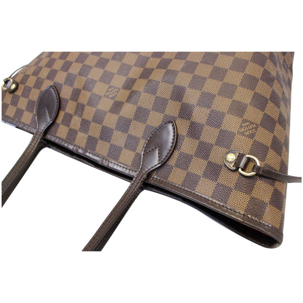 LOUIS VUITTON Neverfull MM Damier Ebene Tote Shoulder Bag-US
