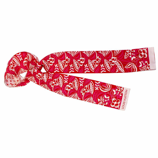 Louis Vuitton Monokinawa Pink Silk Bandeau Scarf-US