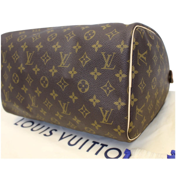 LOUIS VUITTON Speedy 30 Monogram Canvas Satchel Handbag Brown-US