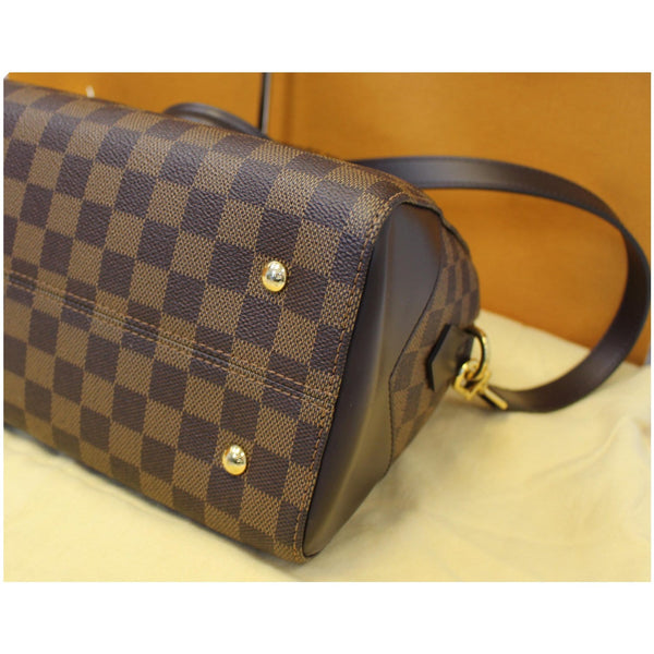 LOUIS VUITTON Kensington Bowling Damier Ebene Shoulder Bag Brown
