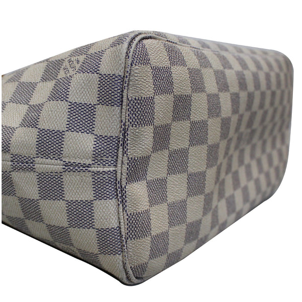 Louis Vuitton Neverfull MM Damier Azur Tote Bag White exterior