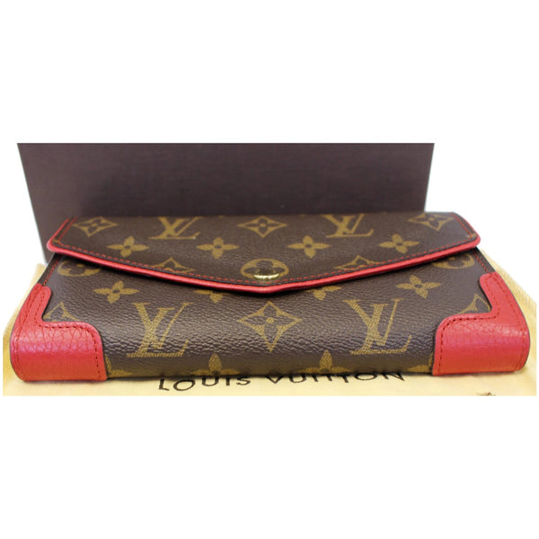 LOUIS VUITTON Sarah Retiro Monogram Canvas Wallet Brown/Cerise-US