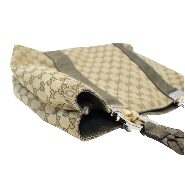 GUCCI Bamboo Bar GG Canvas Tote Bag Beige 232947-US
