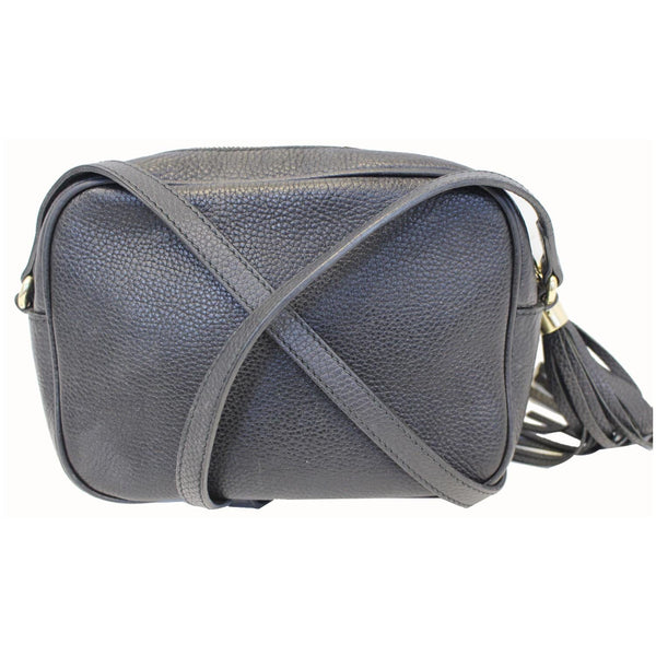 GUCCI Soho Disco Pebbled Leather Small Crossbody Bag Black