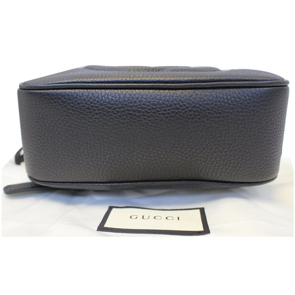 GUCCI Soho Disco Pebbled Leather Small Crossbody Bag 308364 Black