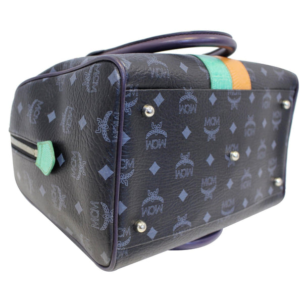 MCM Visetos Lion Princess Boston Bag Black-US