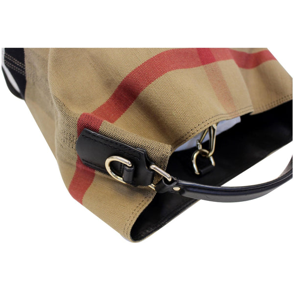 BURBERRY Ashby Medium Check Canvas Hobo Bag-US
