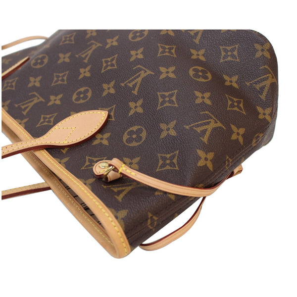 top view lv Neverfull PM Monogram Canvas Bag