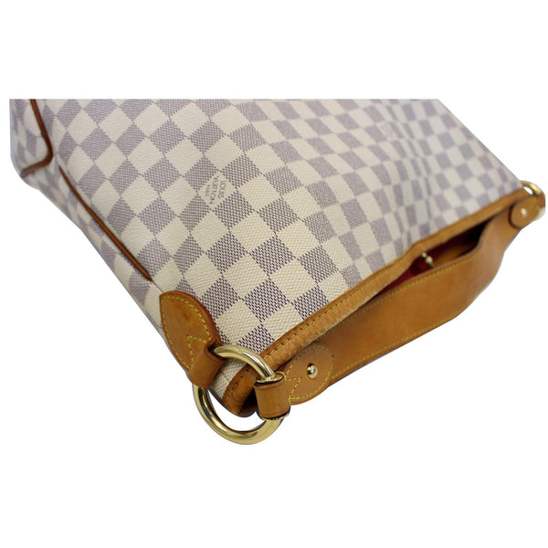 LOUIS VUITTON Delightful PM Damier Azur Shoulder Hobo Bag White