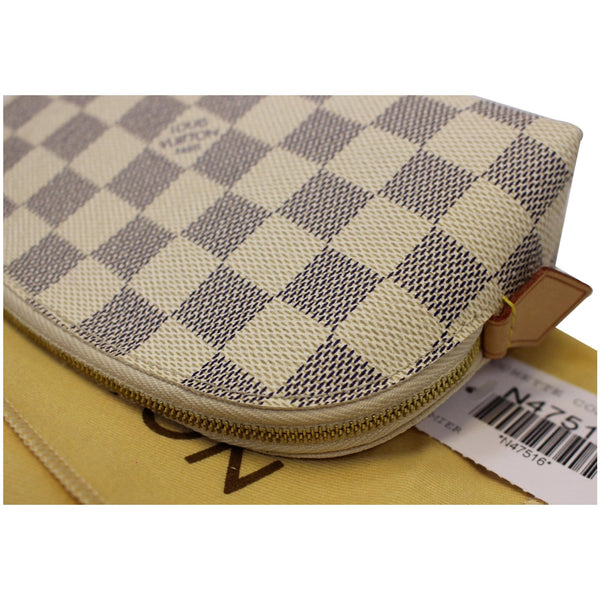 LOUIS VUITTON Damier Azur Cosmetic Pouch White-US