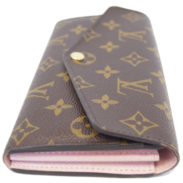 LOUIS VUITTON Sarah Monogram Canvas Wallet Brown