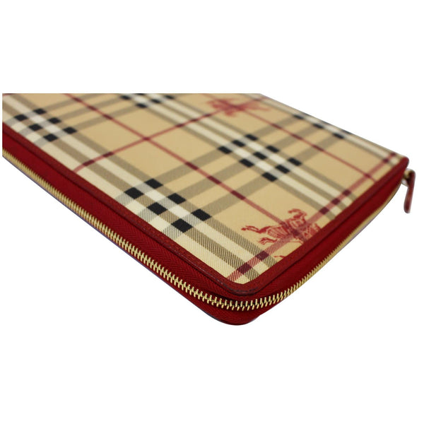 BURBERRY Check Leather iPad Cover Red-US