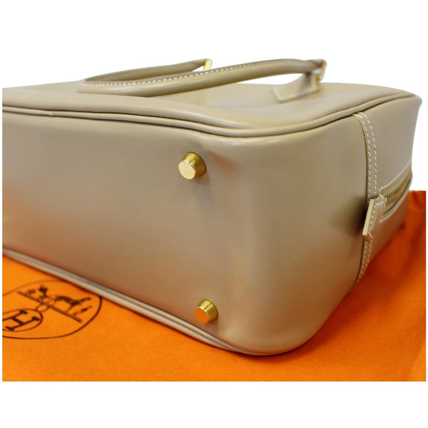 Hermes Plume Swift Calfskin Leather bag-Bottom right view