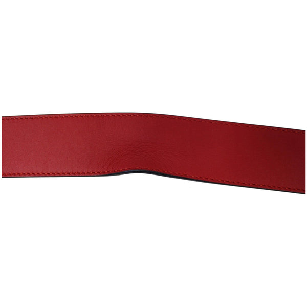 GUCCI Torchon Double G Red Leather Belt Size 95.38-US