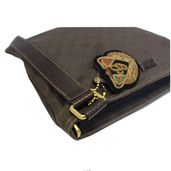 GUCCI GG Canvas Dark Brown Messenger Crossbody Bag-US