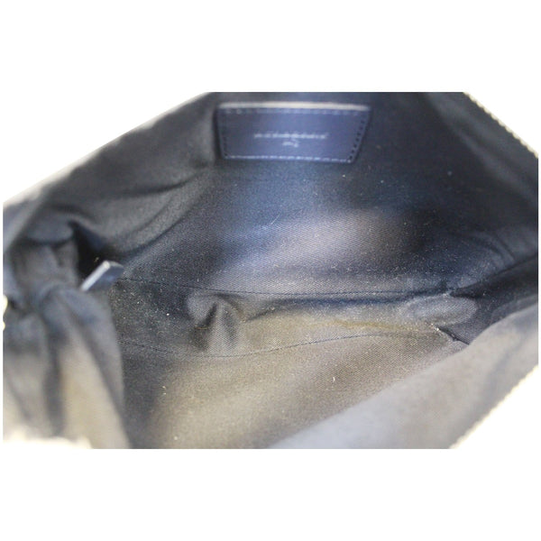 Burberry Canvas Coated Pochette Blue - Burberry Clutch - interior