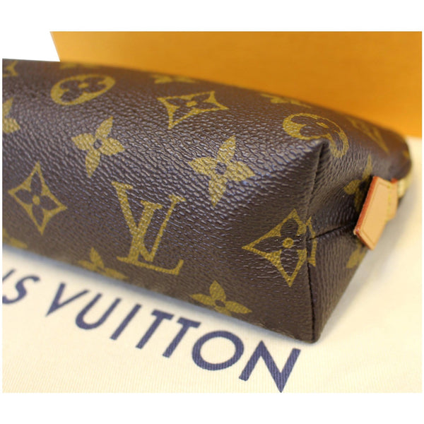LOUIS VUITTON Monogram Canvas Cosmetic Pouch Brown