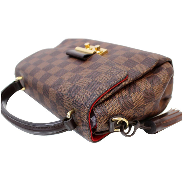 Lv Croisette Damier Ebene Crossbody Bag Top view