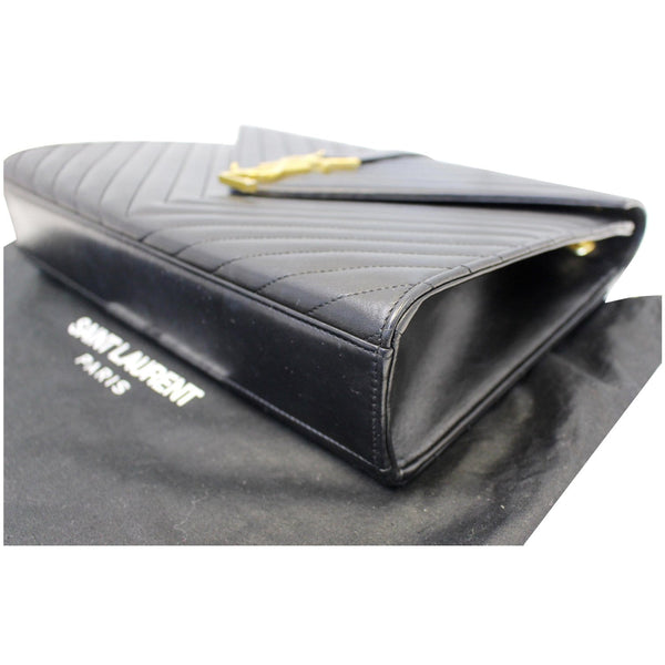 YVES Saint Laurent Large Envelope Chain Shoulder Bag Black