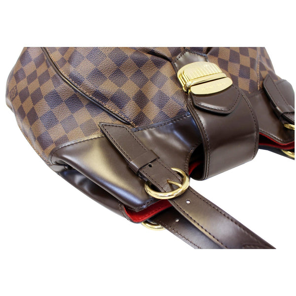 LOUIS VUITTON Sistina GM Damier Ebene Shoulder Handbag-US