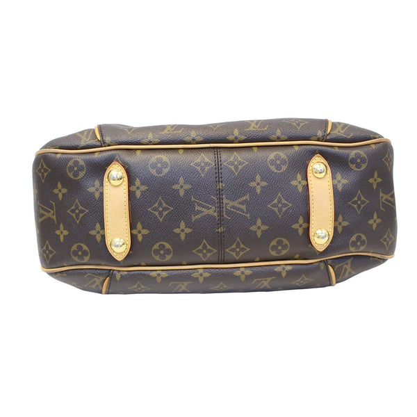 LOUIS VUITTON Galliera PM Monogram Canvas Shoulder Bag Brown