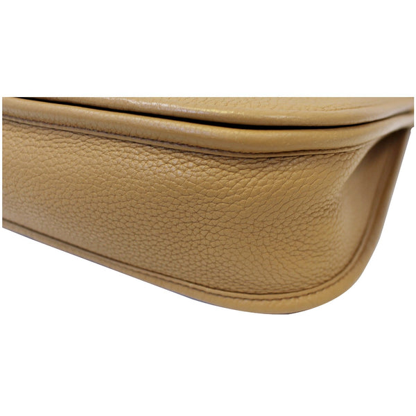 HERMES Evelyne PM Clemence Leather Shoulder Crossbody Bag Beige-US