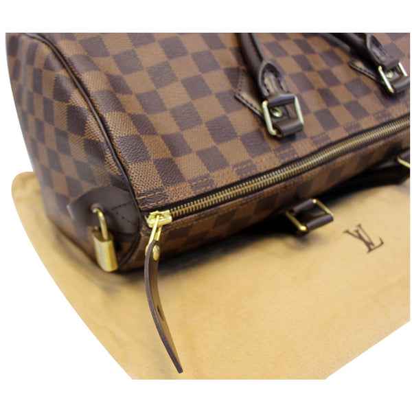 LOUIS VUITTON Speedy 30 Damier Ebene Satchel Bag Brown-US