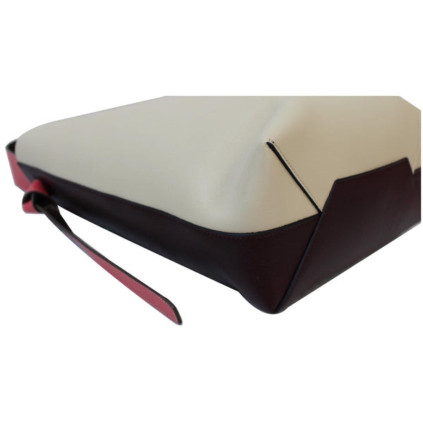 CELINE Twisted Cabas Small Smooth Calfskin Tote Bag Burgundy