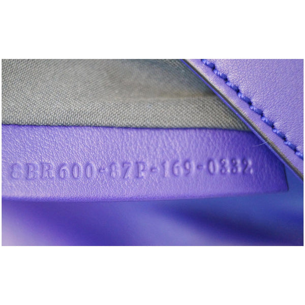 FENDI Baguette Whipstitch Trimmed Leather Shoulder Bag Purple