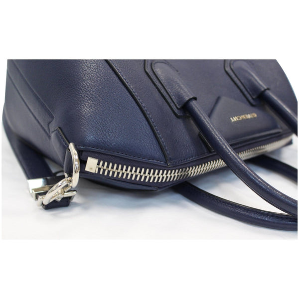 GIVENCHY Antigona Small Goatskin Leather Shoulder Bag Blue