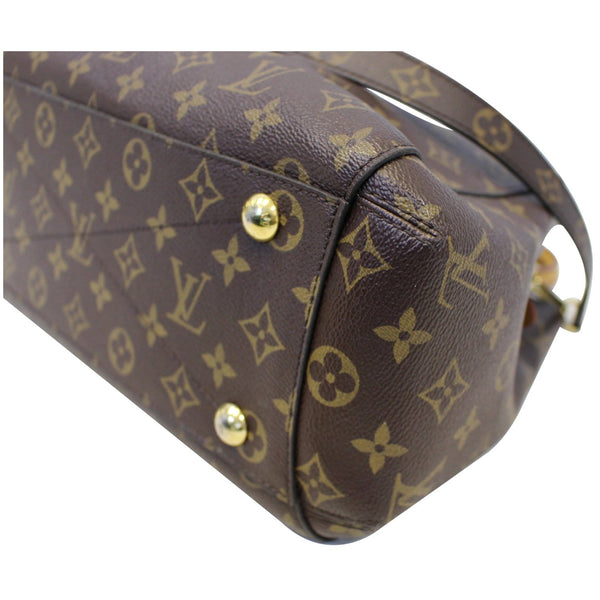 LOUIS VUITTON Montaigne MM Monogram Canvas Shoulder Bag Brown