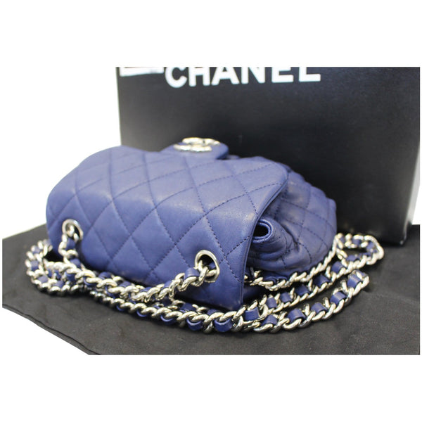 Chanel Chain Around Messenger Calfskin Crossbody Bag Navy Blue