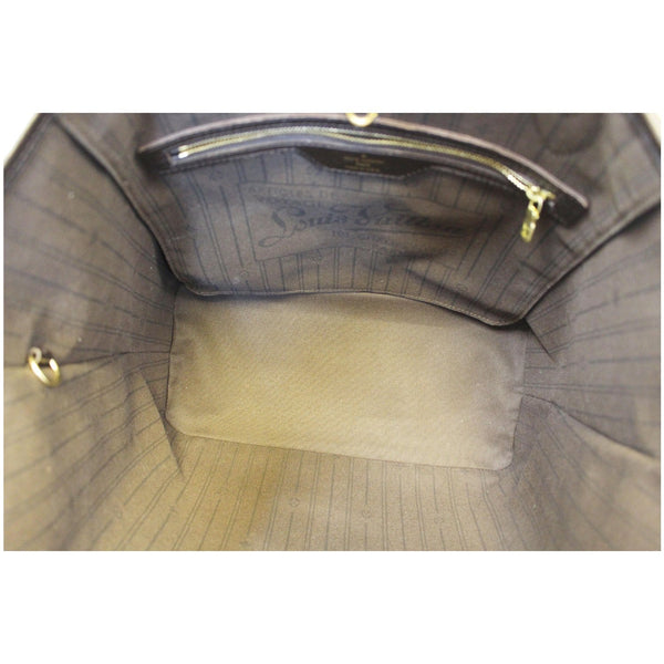 LOUIS VUITTON Neverfull MM Fusain Monogram Idylle Shoulder Bag-US