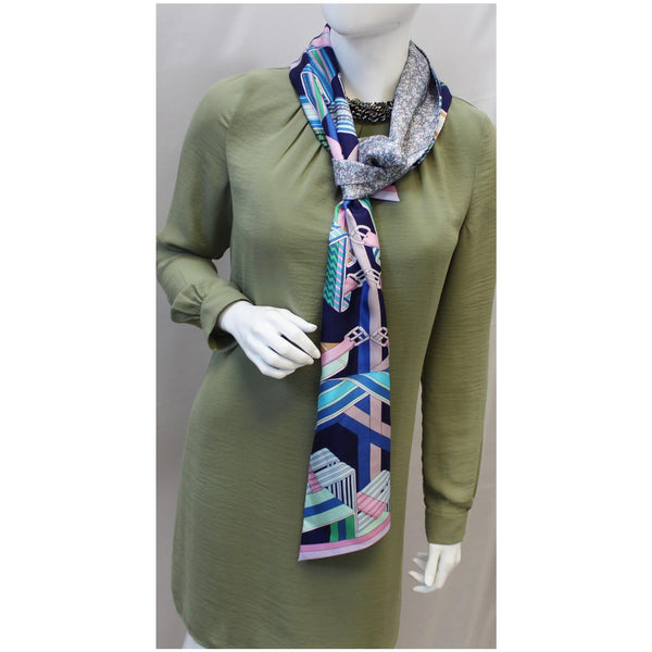 Hermes Silk Scarf | Women wearing Hermes Scarf