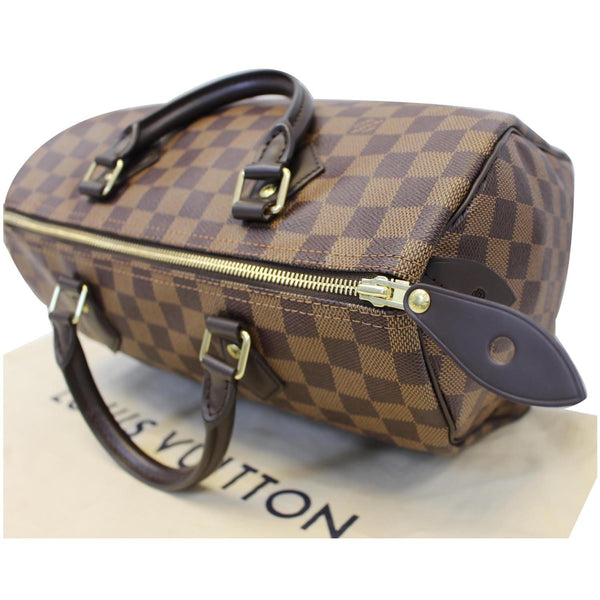 LOUIS VUITTON Speedy 30 Damier Ebene Satchel Bag Brown-US