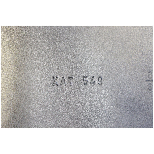 Valentino Logo Black Leather Belt Size 34-US