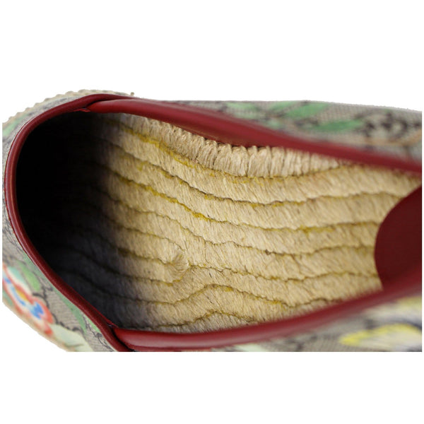 Gucci Flats GG Blooms Supreme Espadrille Size 42 - interior
