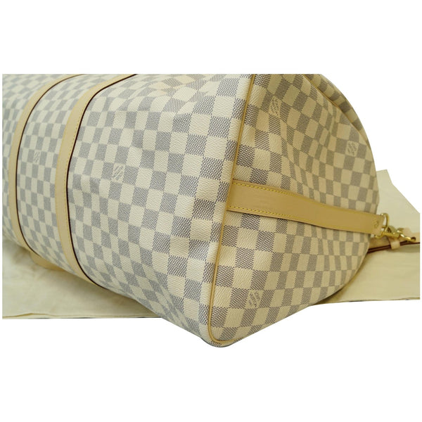 Louis Vuitton Keepall 55 Bandouliere Damier Azur Bag back view