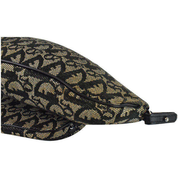 CHRISTIAN DIOR Mini Saddle Monogram Pochette Shoulder Bag Black