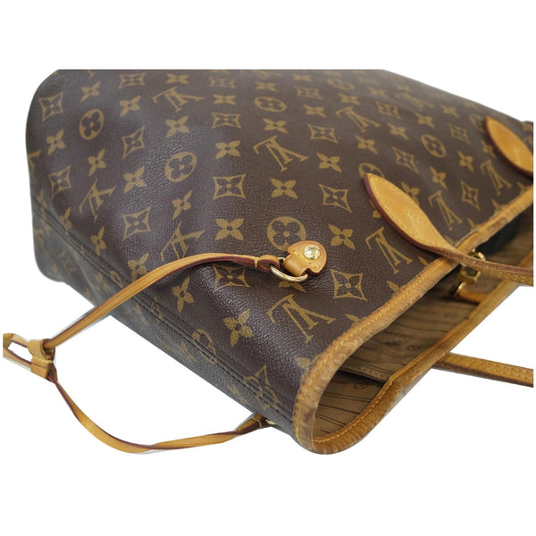 LOUIS VUITTON Neverfull MM Monogram Canvas Tote Shoulder Bag Brown