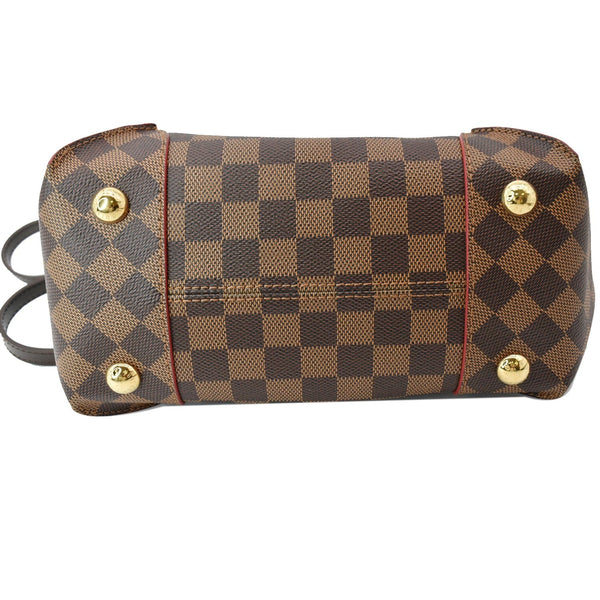 LOUIS VUITTON Caissa PM Damier Ebene Tote Shoulder Bag Brown