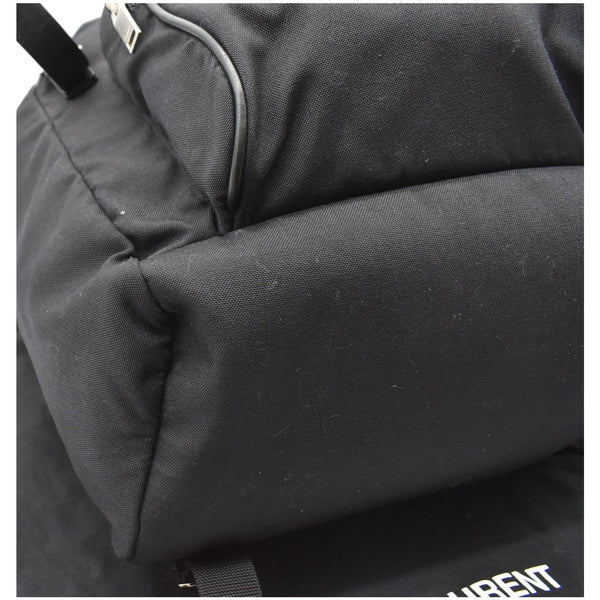 YVES SAINT LAURENT Hunting Rucksack Canvas Backpack Bag Black