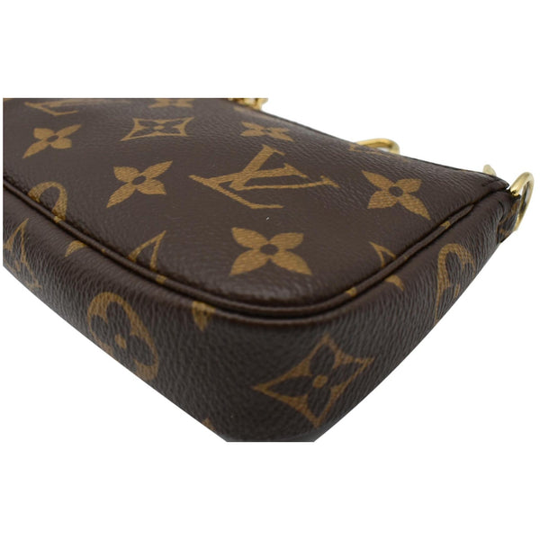 Louis Vuitton Mini Pochette Monogram Canvas Pouch Brown