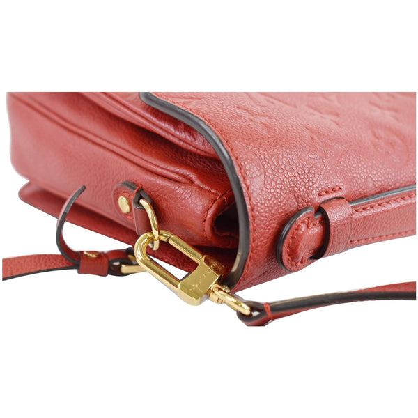 LOUIS VUITTON Metis Pochette Empreinte Leather Crossbody Bag Red