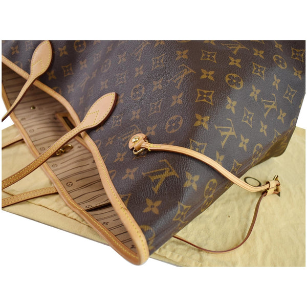 LOUIS VUITTON Neverfull GM Monogram Canvas Tote Shoulder Bag Brown